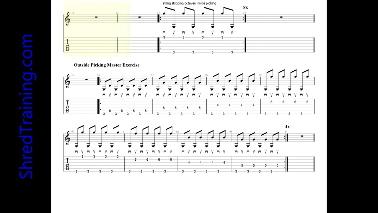 ShredTraining - Advanced Alternate Picking Workout