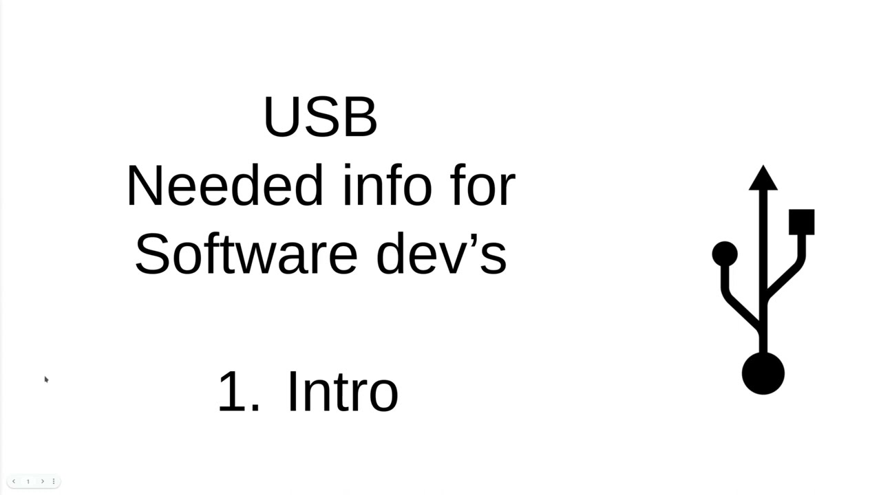 USB for software Dev's - intro