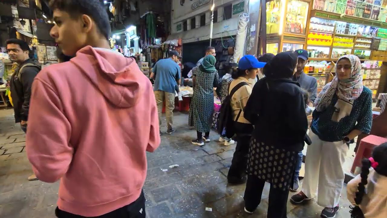 The buzzing famous Khan Al Khalili market in Cairo Egypt!