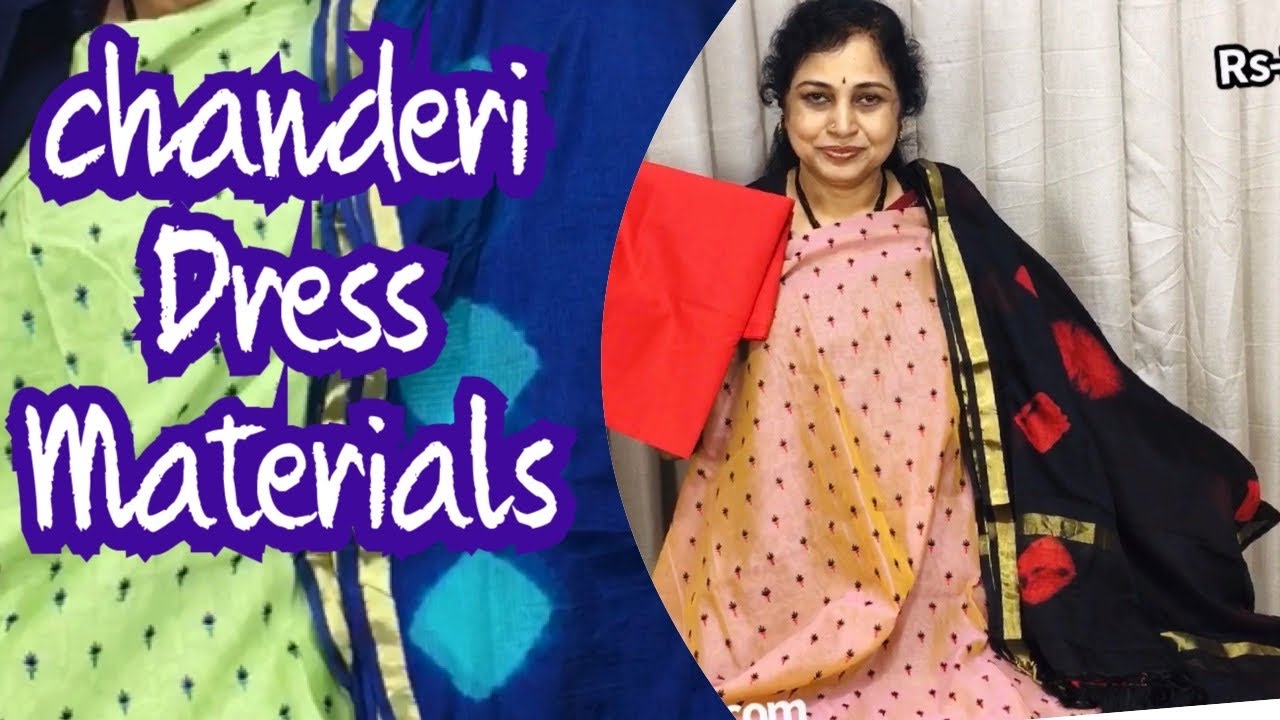 Chanderi Dress Materials,Surekha Selections, Vijayawada. November 18, 2021