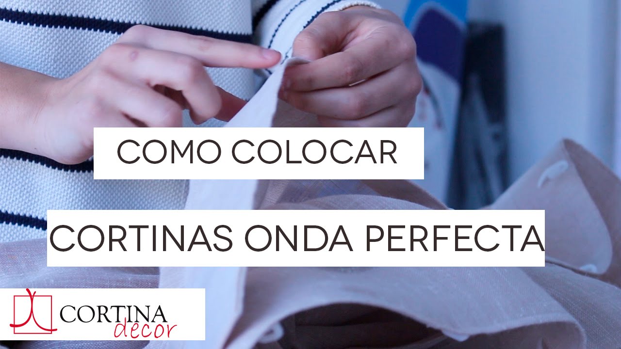 Como instalar cortinas con sistema cinta de onda perfecta