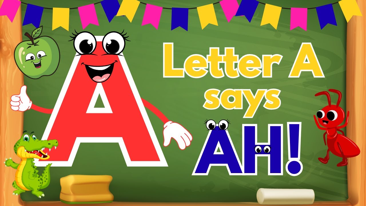 Learn Letter A | Big A & Small a | A Says Ah! | ABC Phonics Song for Kids