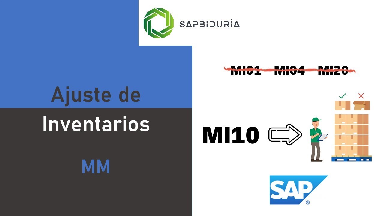 SAP – MM – Ajuste de inventarios con una sola transacción MI10!!!! 👷​📋😱