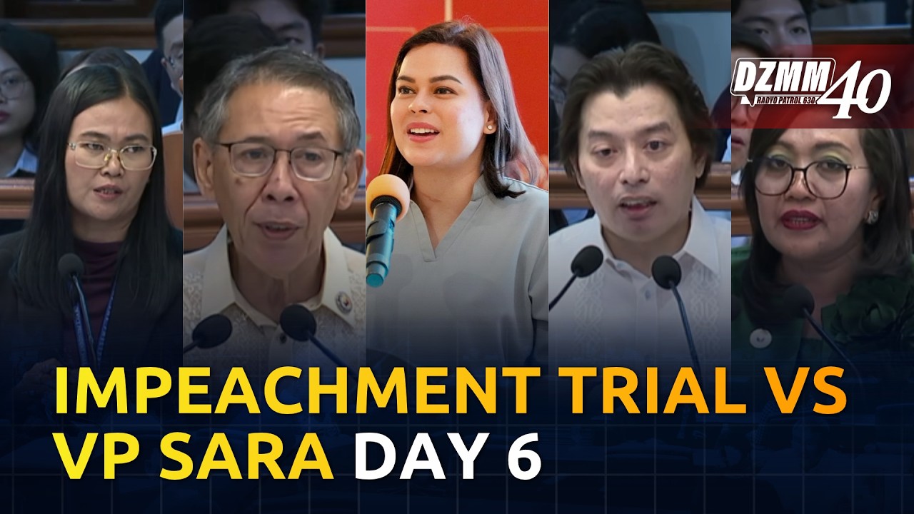 FULL: VP Sara Duterte Impeachment Trial Day 6