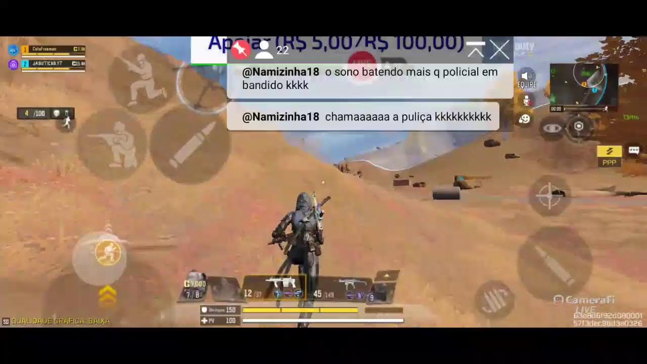 última Live de COD no YouTube parte 2077