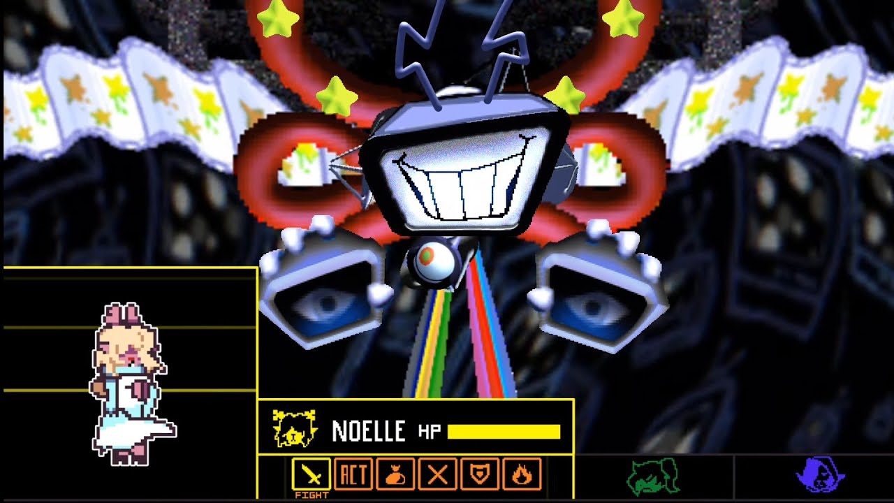 [ VS OMEGA TENN.VISION sprite animation ] [ Deltarune: SOUL SWAP / by EL GATO JUAN ]