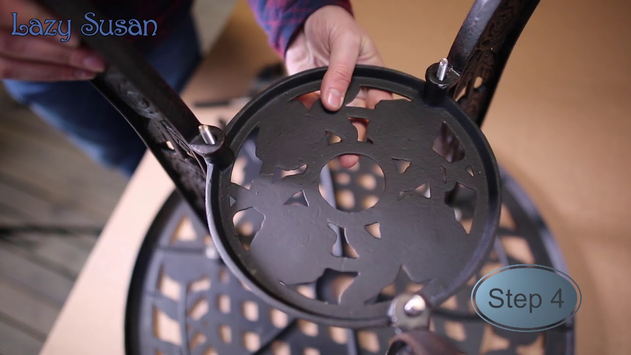 How to assemble a Rose Bistro Table | Lazy Susan