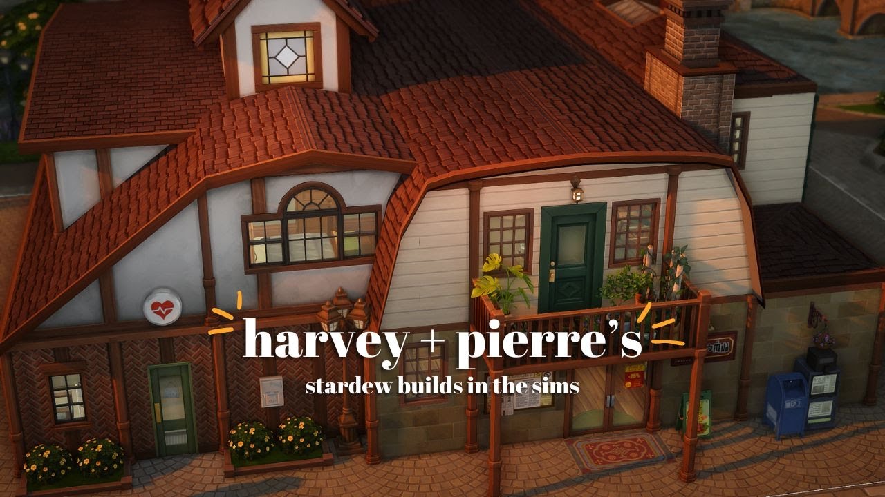 recreating stardew vallew builds in the sims 4 | pierre's shop