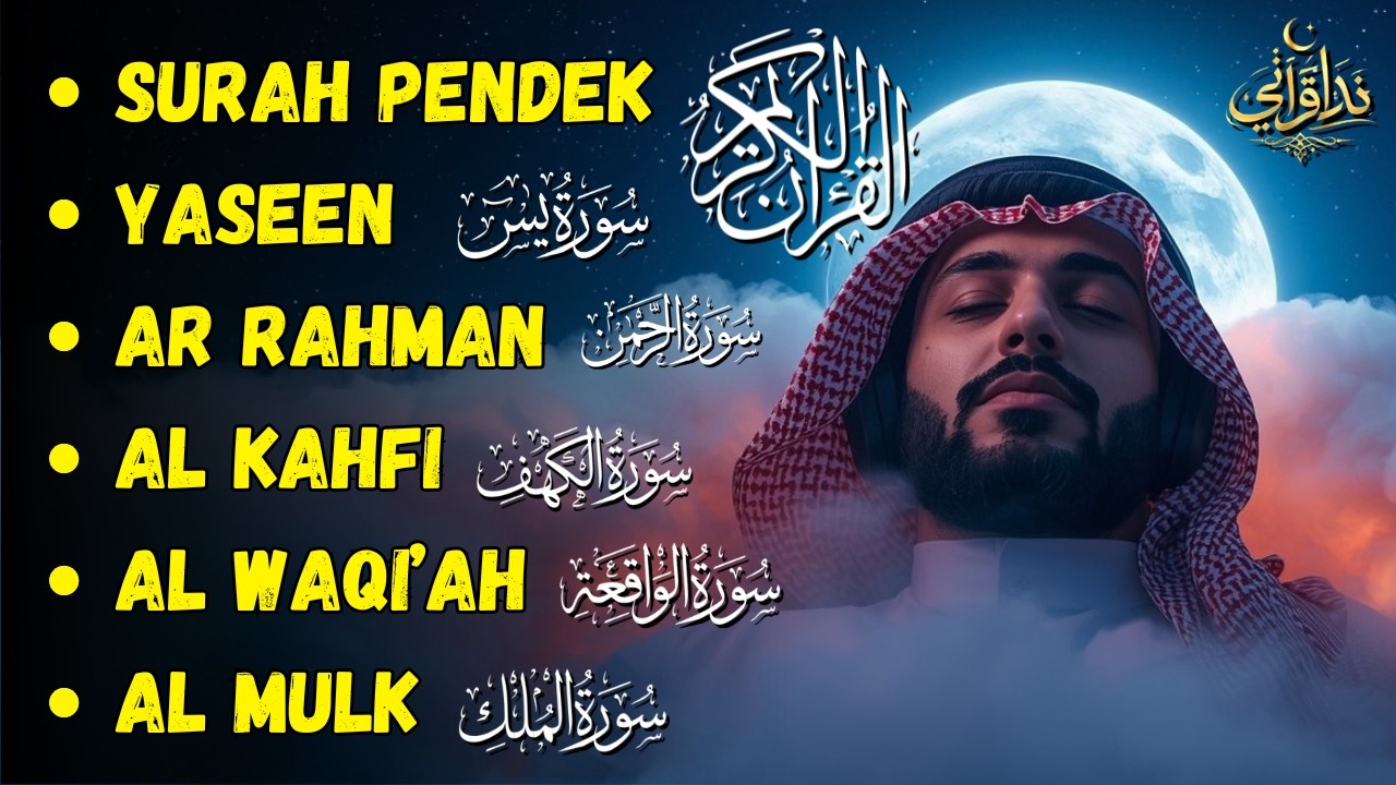 BACAAN Merdu Surah Pendek, Yasin, Ar-Rahman, Al-Kahfi, Al-Waqiah & Al-Mulk | Mohammad Ammar