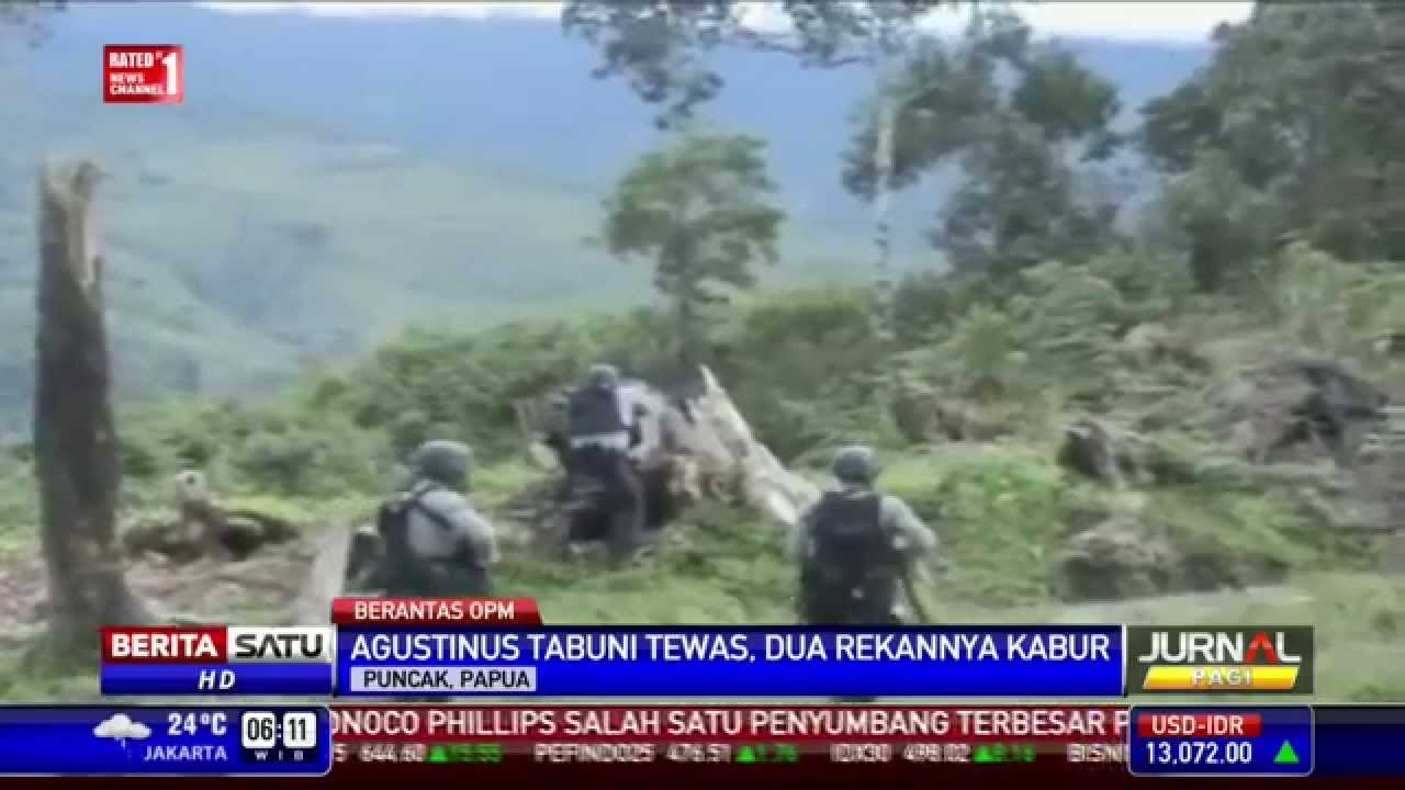 Tiga Pria Diduga OPM Tembaki Aparat Gabungan
