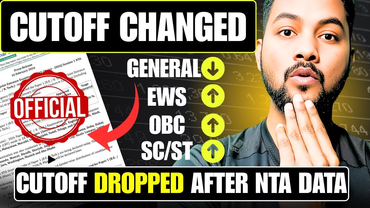 Shocking 😳Cutoff Changed After Offical Data📊|Good News For General Cutoff Will Drop🔥|OBC EWS SC/ST