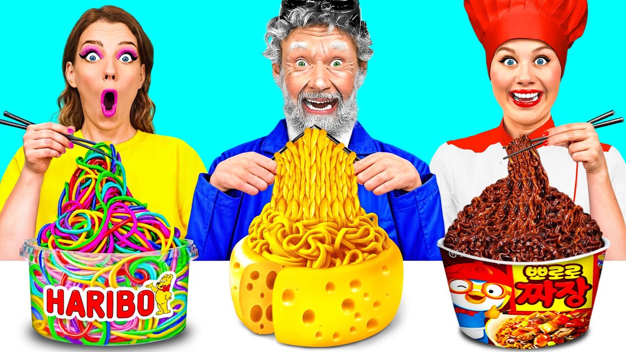 Кулинарный Челлендж: Я Против Дедушки | Забавные Лайфхаки с Едой от Fun Teen