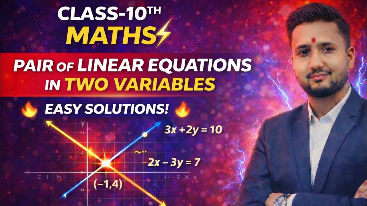 CLASS-10TH CBSE/UP BOARD MATHS TOPIC-PAIR OF LINEAR EQUATIONS IN TWO VARIABLES #trending 