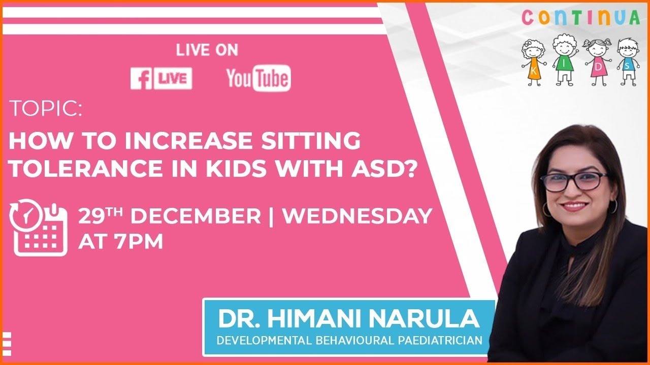 How to increase sitting tolerance in kids with ASD?