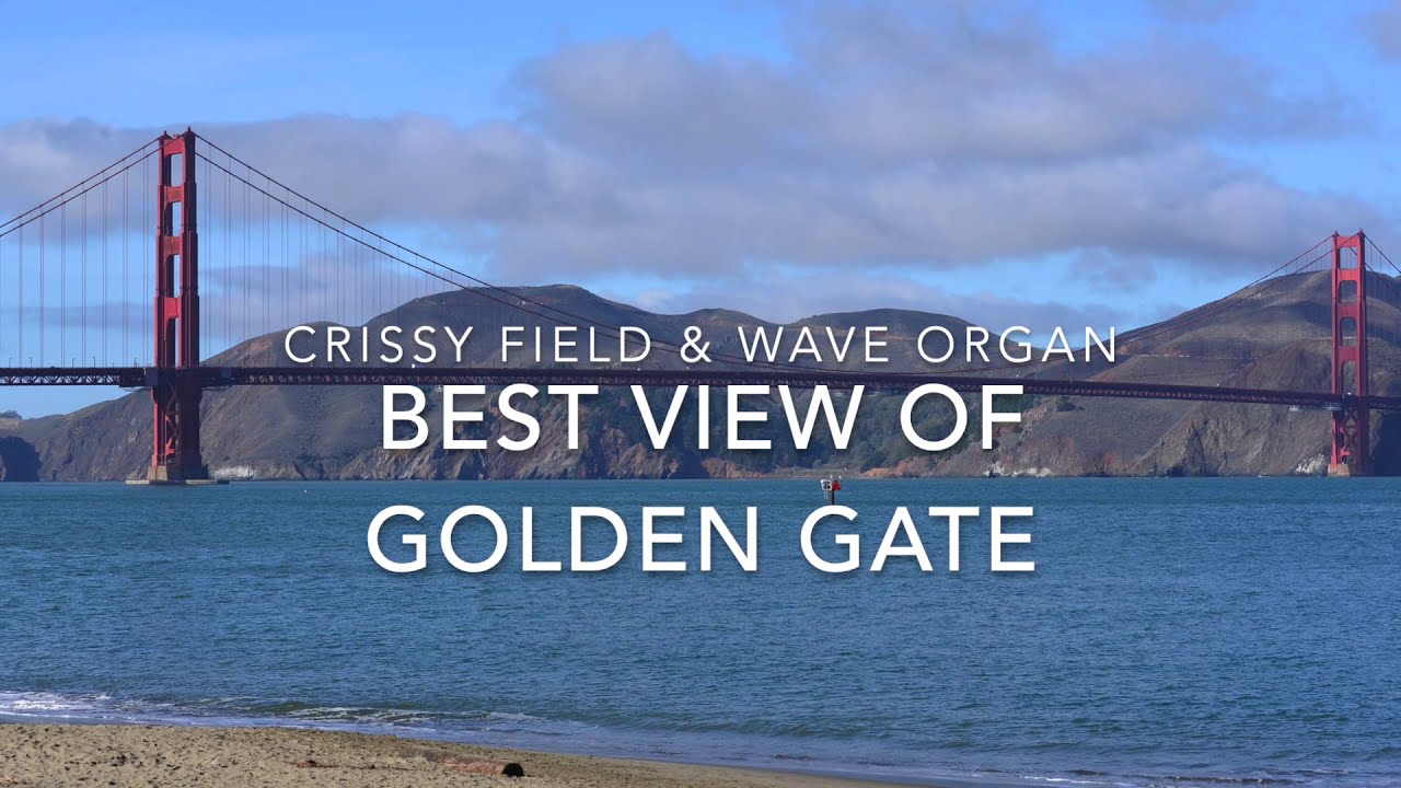 The Best view of Golden Gate Bridge and Alcatraz: Crissy Field Beach and Wave Organ in Marina