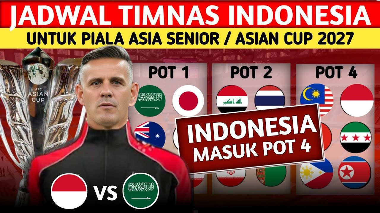 MISI BALAS DENDAM! INDONESIA POTENSI KETEMU ARAB SAUDI, JADWAL TIMNAS INDONESIA DI ASIAN CUP 2027
