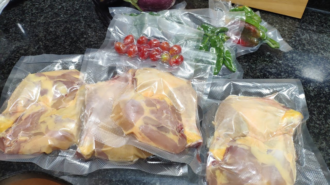 Como conservar el pollo y la verdura con la máquina del vacío