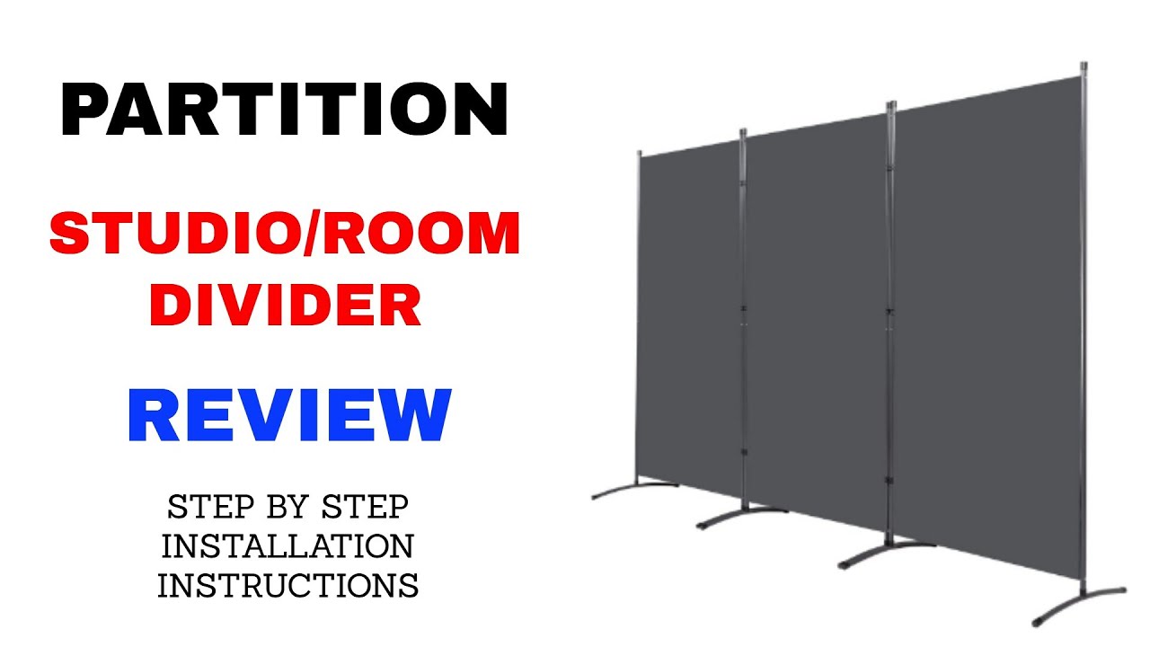 INDOOR ROOM DIVIDER STUDIO DIVIDER 3-Panel Folding Partition Screen 102