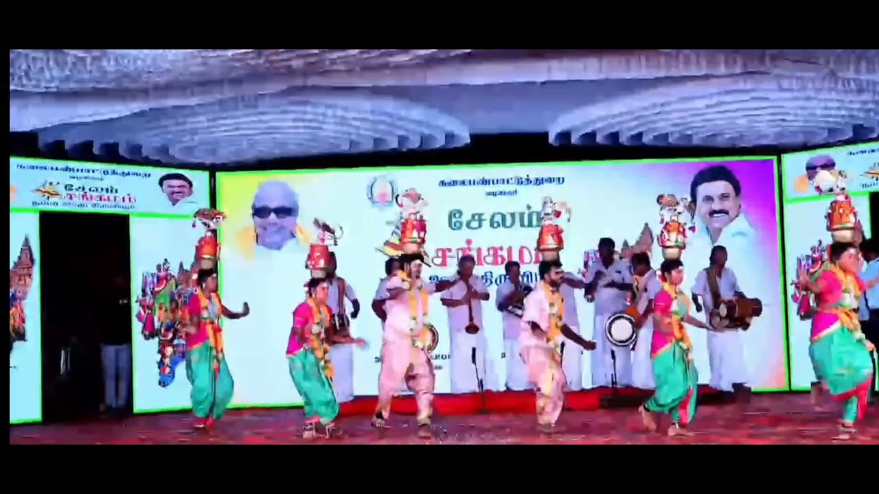 அழகிய கரகம் ஆட்டம் | Bethune Salem Sangamam 2025 | Tamil Folk Dance #யாழ்கலைக்கூடம்