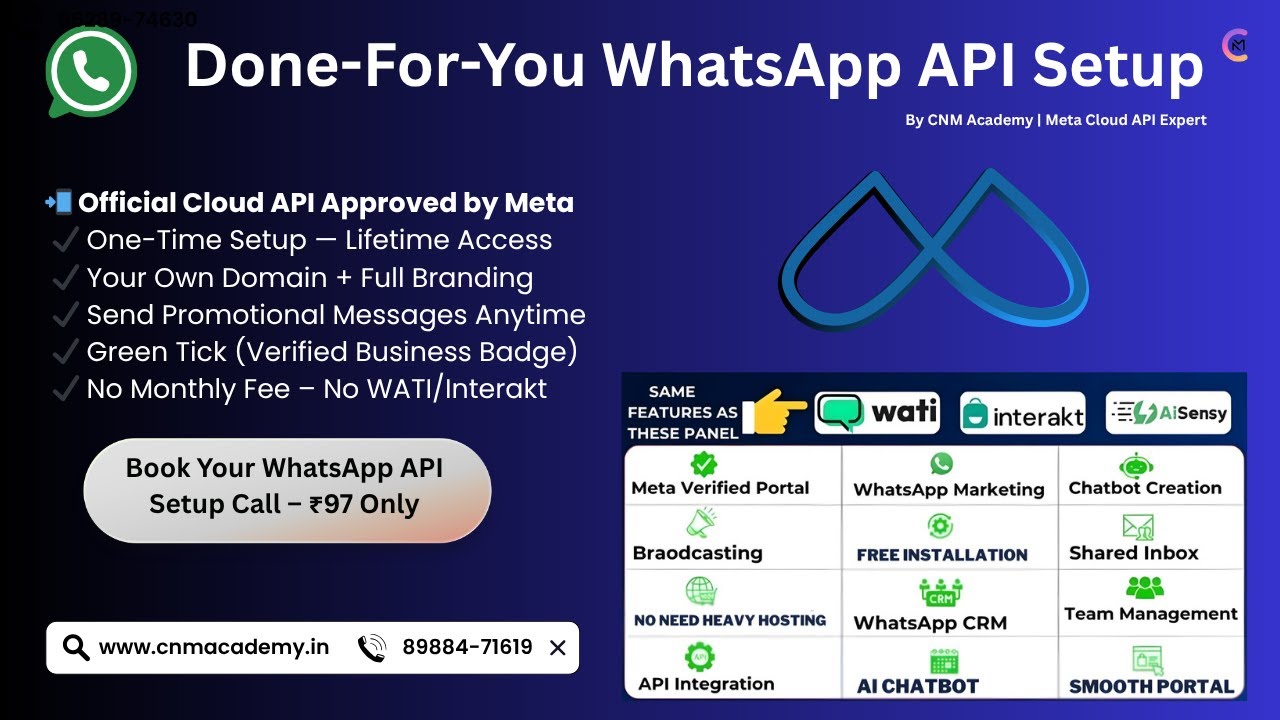 Whatsapp API Reselling White Label Setup & Reselling Panel Demo 2025 - CNM Academy
