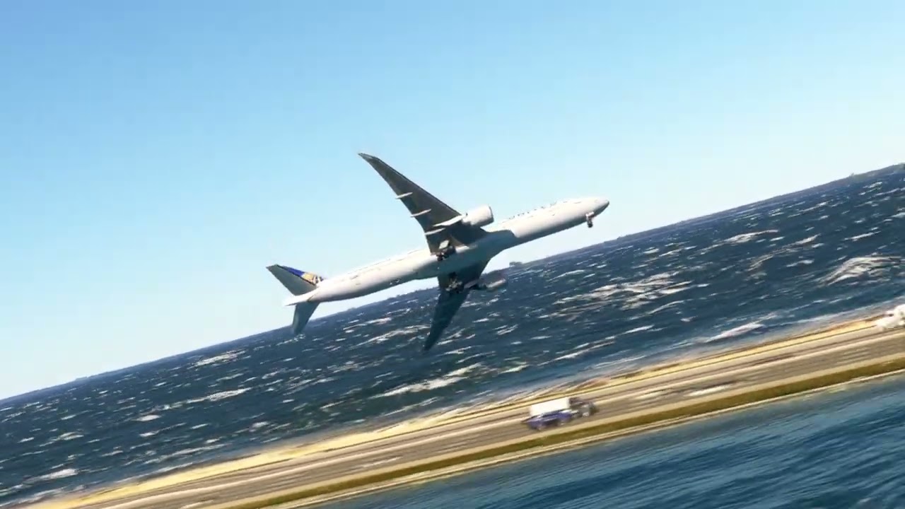 crash landing boeing plane ;; tampa airport // game