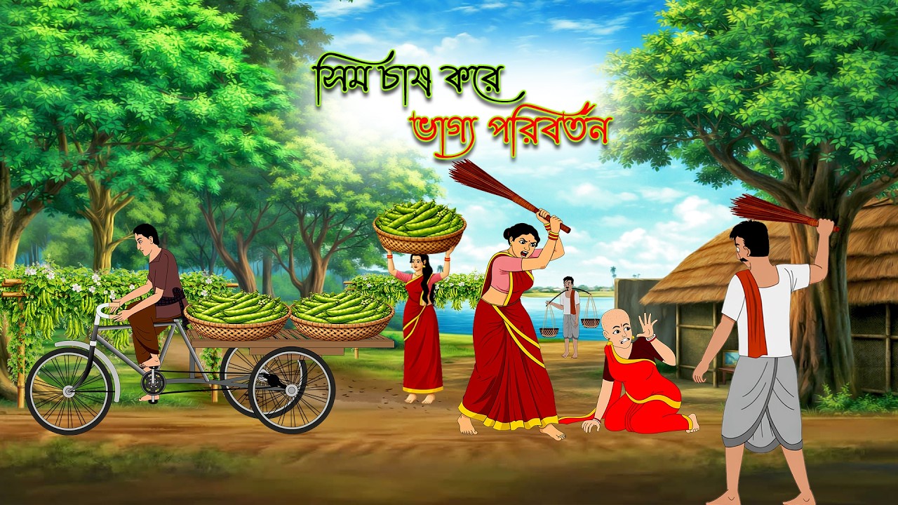 সিম চাষ করে ভাগ্য পরিবর্তন | Sim Chas Kare Bhagya Parivartan | Bengali Moral Stories | Fairy Tales