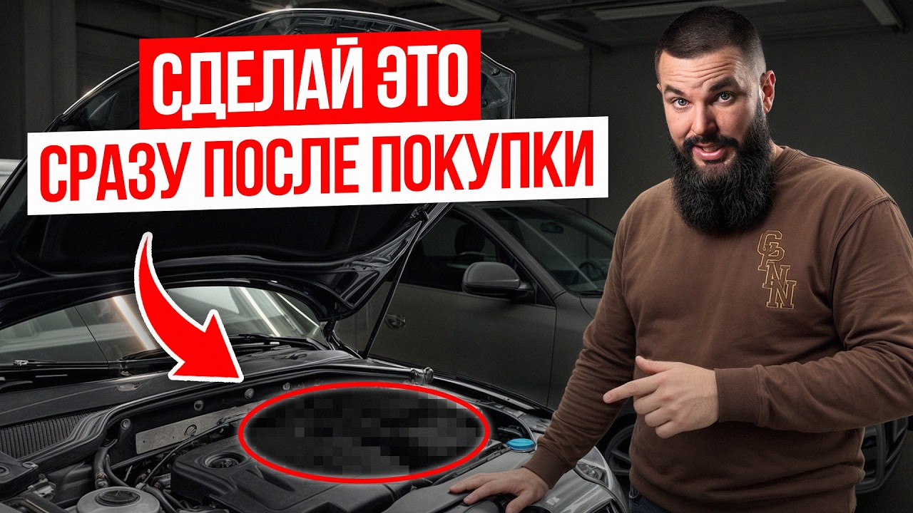 Вот что нужно сделать СРАЗУ ЖЕ после покупки БУ авто! / 11 шагов, БЕЗ которых АВТО не выживет!