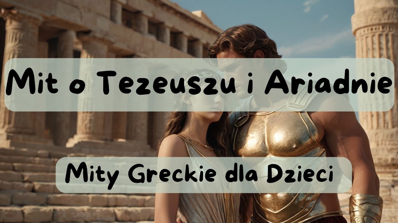 Mit Tezeusz i Ariadna🏛️| Mity Greckie dla Dzieci| Lektura obrazki #mitygreckie #bajka #lektura #mity
