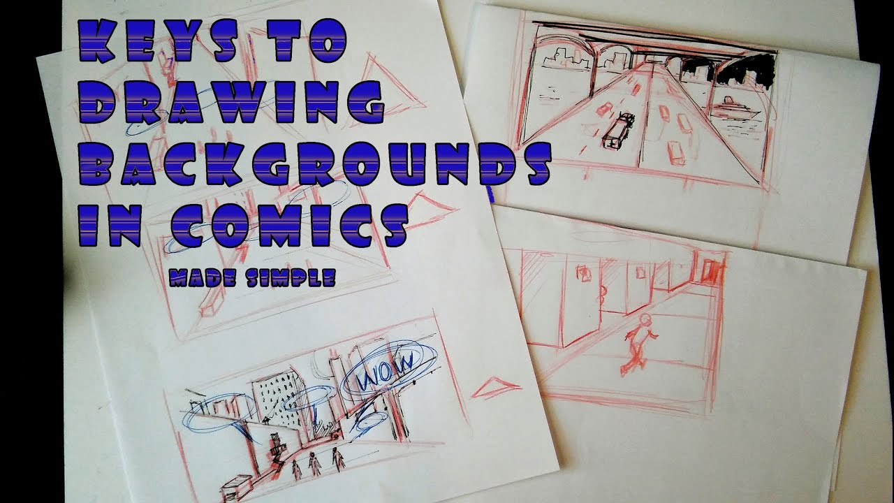Keys to Drawing Backgrounds in Comics ( MADE SIMPLE )