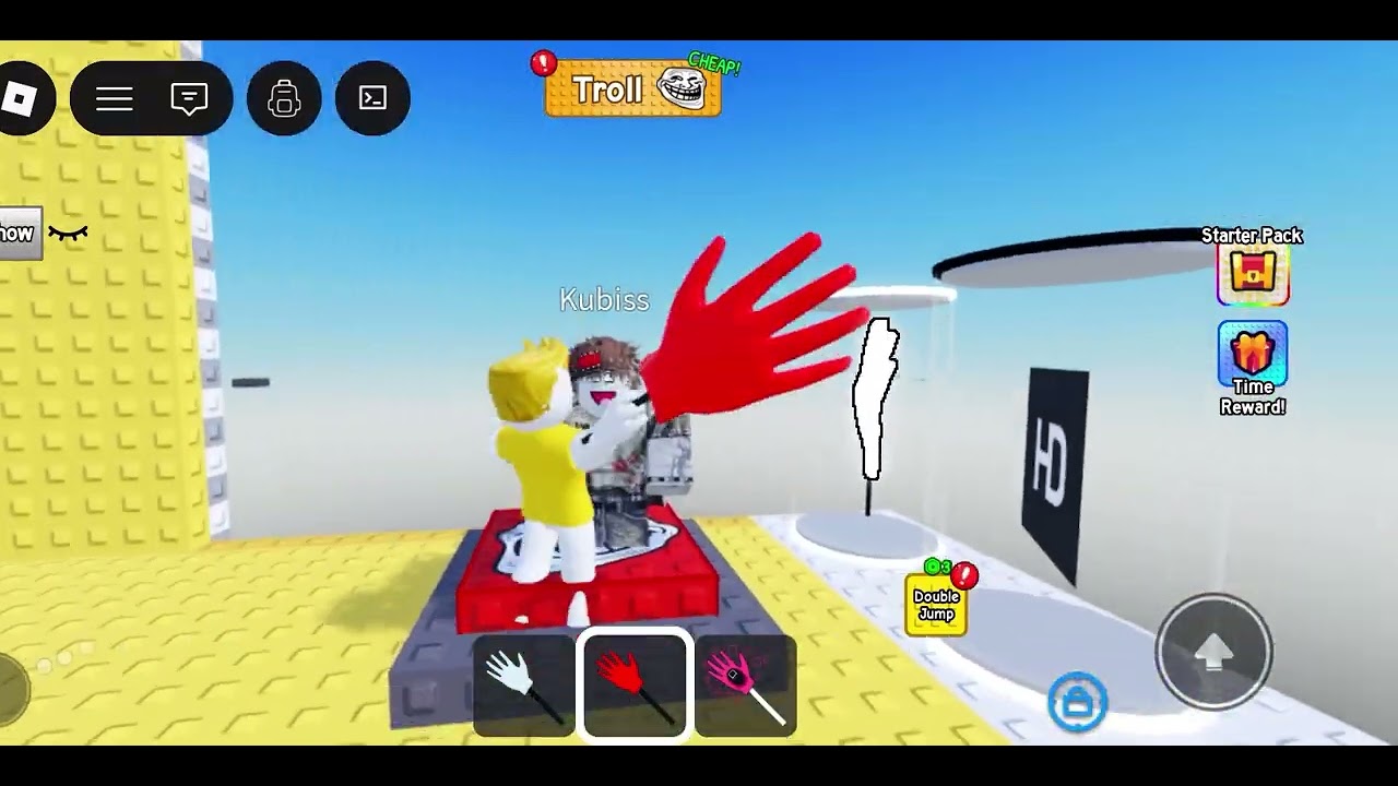 Doing troll tower 2 like and subscribe for more videos