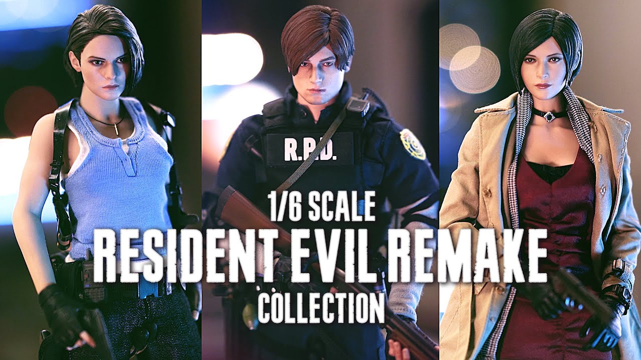 1/6 Scale Resident Evil Remake Collection Jill Valentine, Leon S. Kennedy, Ada Wong (MTToys/DamToys)