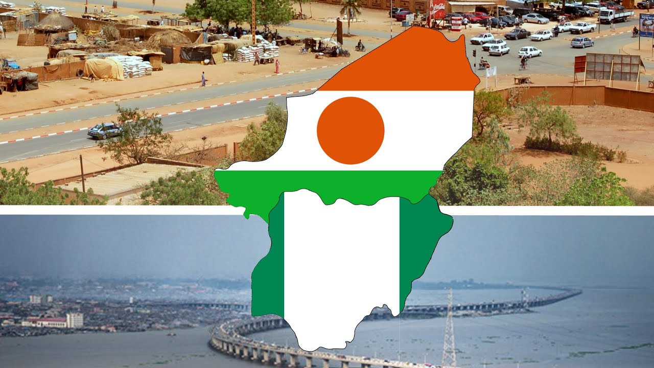 Nigeria & Niger - Flag Map Speedpaint