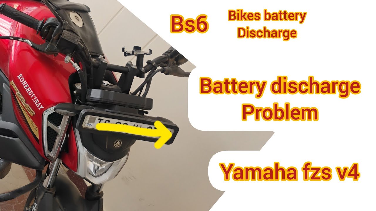 Yamaha fzs v4 battery discharge problem solution #yamahareddy #fzsv4 #battery 