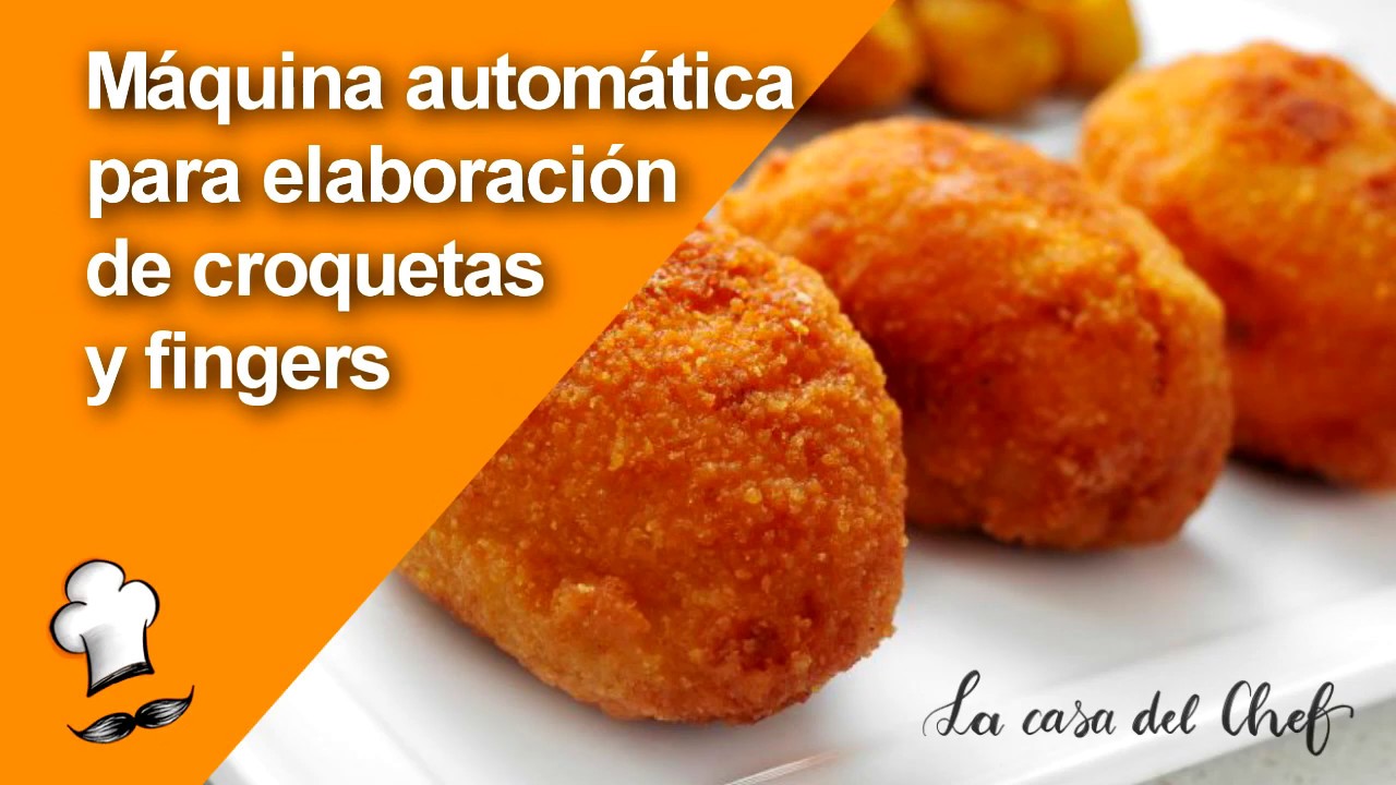 Máquina automática para elaboración de croquetas y fingers