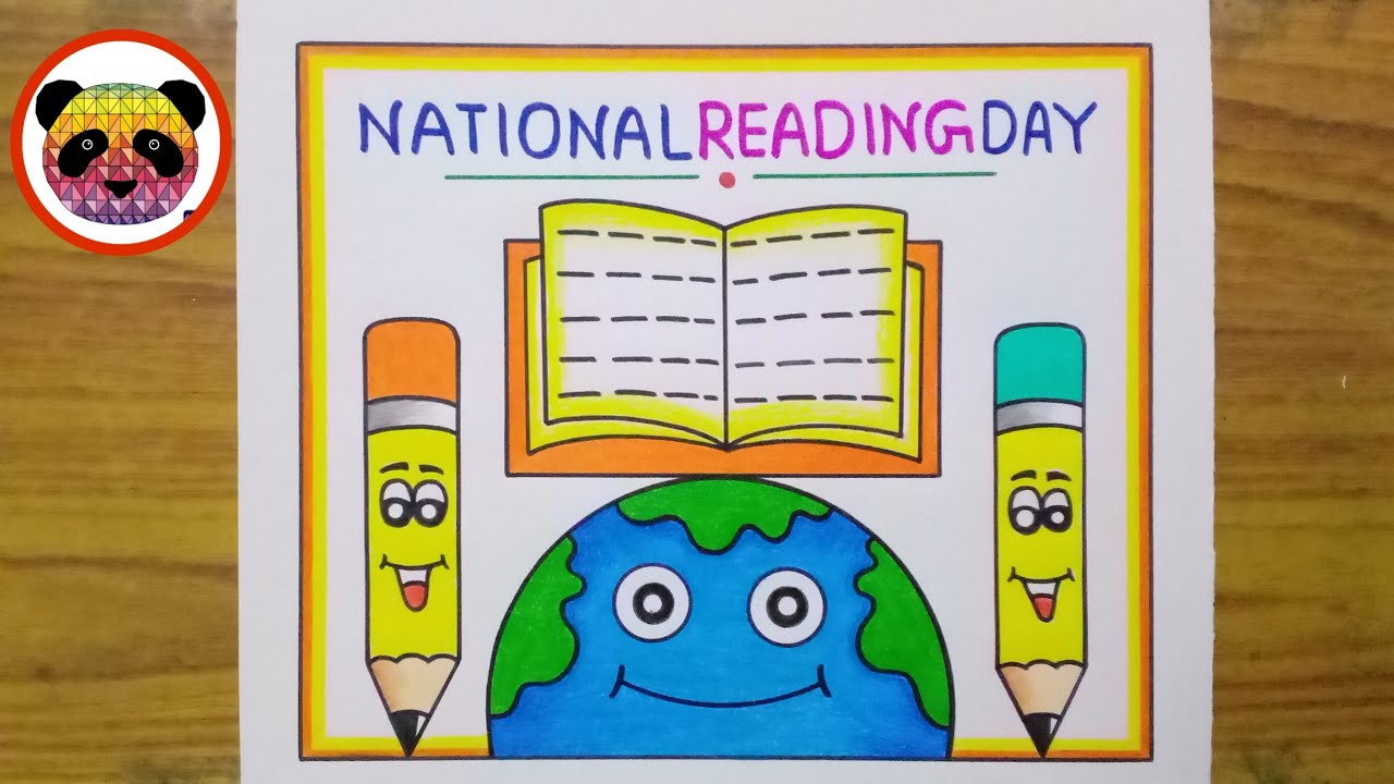 Vayana Dinam Poster / Vayana Dinam Poster Drawing / Reading Day Poster Drawing /Reading Day Drawing