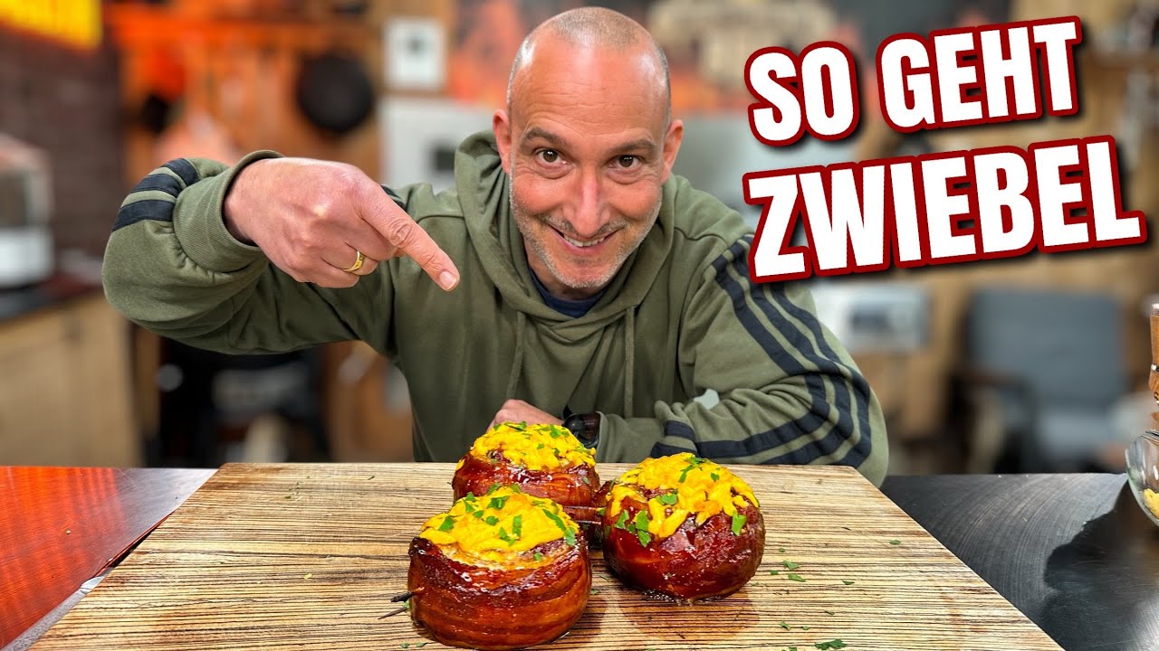 Gef&uuml;llte Zwiebeln vom Grill
