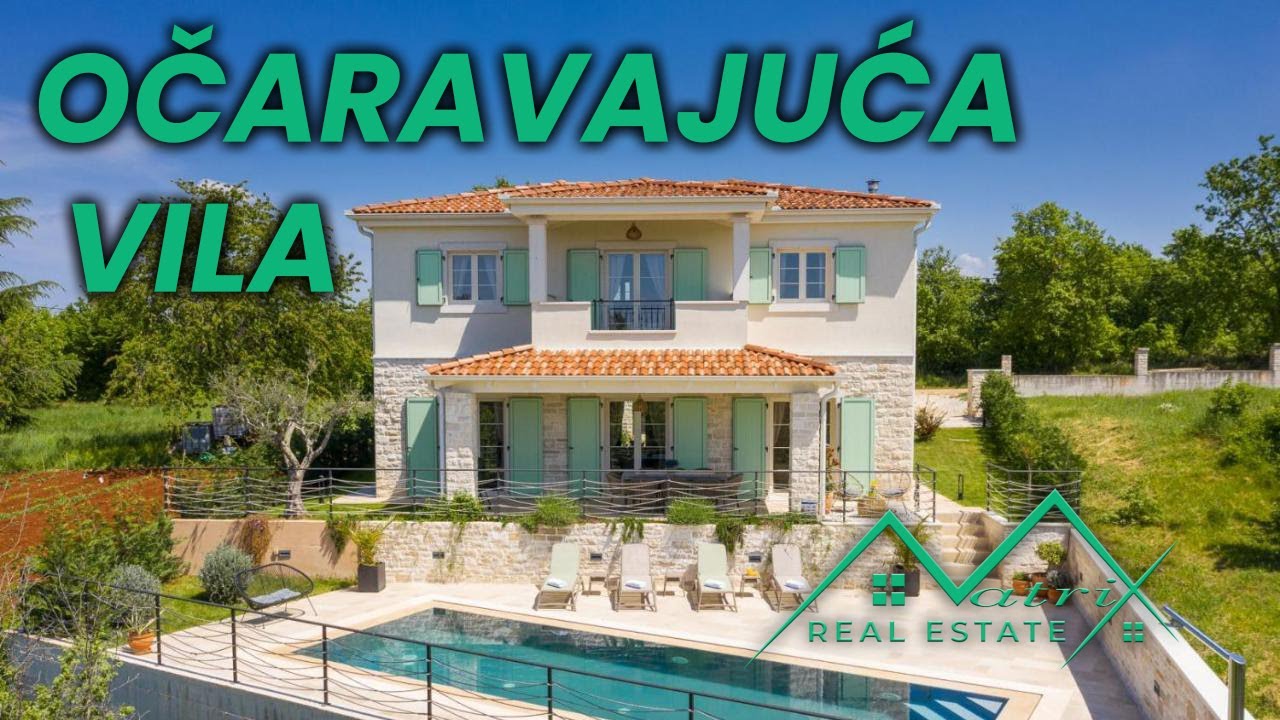 Na prodaju: Začarajuća vila u blizini Poreča  s panoramskim pogledom na prirodu