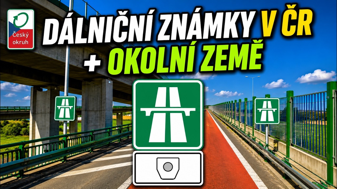 Dálniční známky pro osobní automobily v Česku a v okolních zemích (2025)