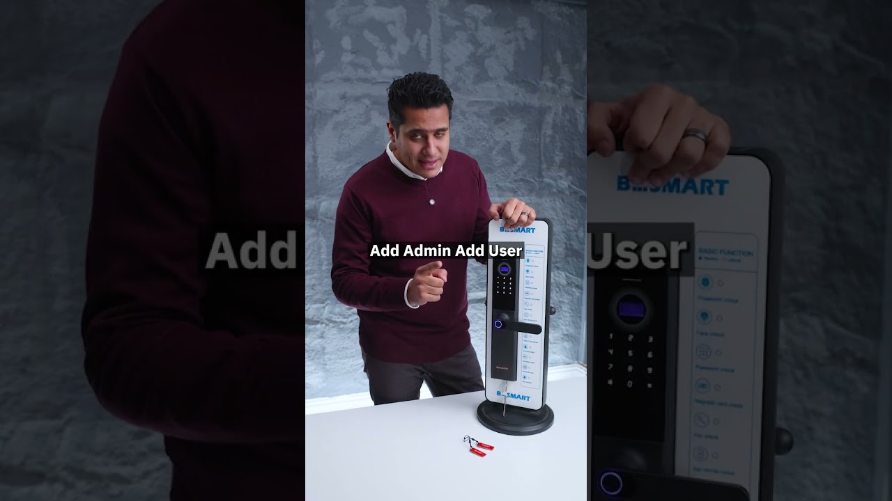 | طريقة استخدام SHARP A3 Smart Lock كاملة |ضبط البصمة – الكارت – الباسورد – الموبايل
