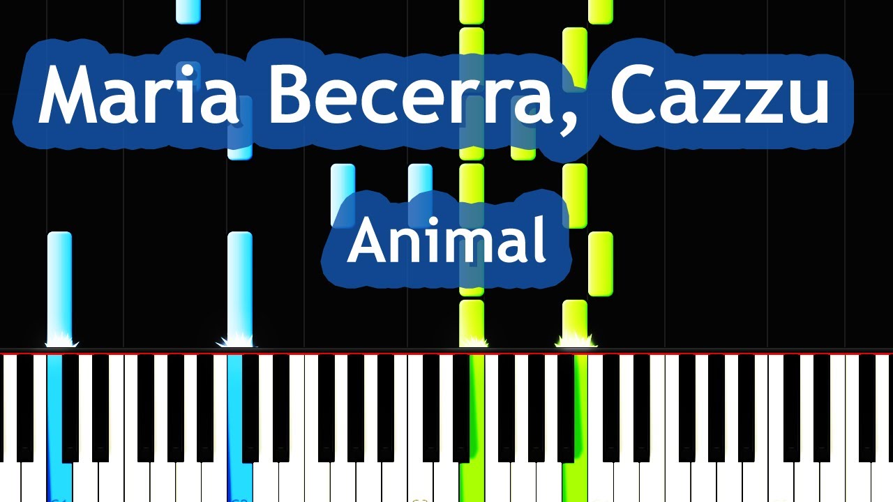 Maria Becerra, Cazzu - Animal Piano Tutorial