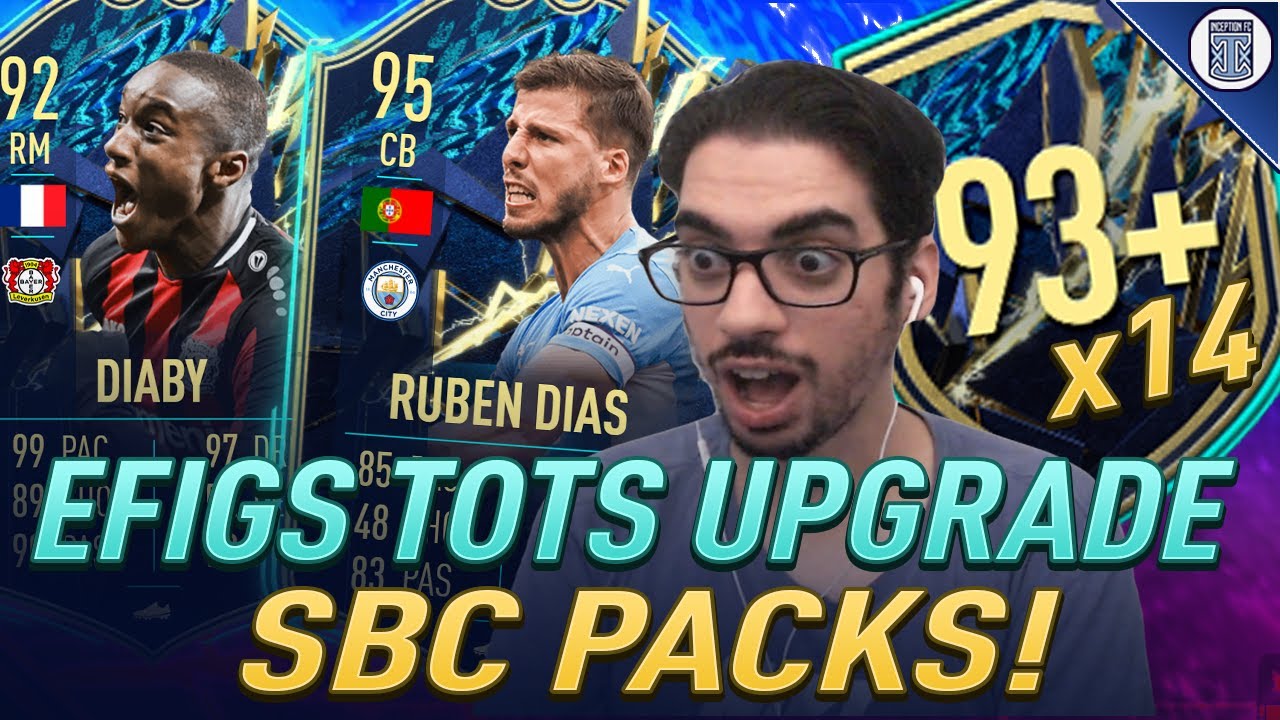 x14 93+ EFIGS TOTS UPGRADE SBC PACKS! FIFA 22 ULTIMATE TEAM