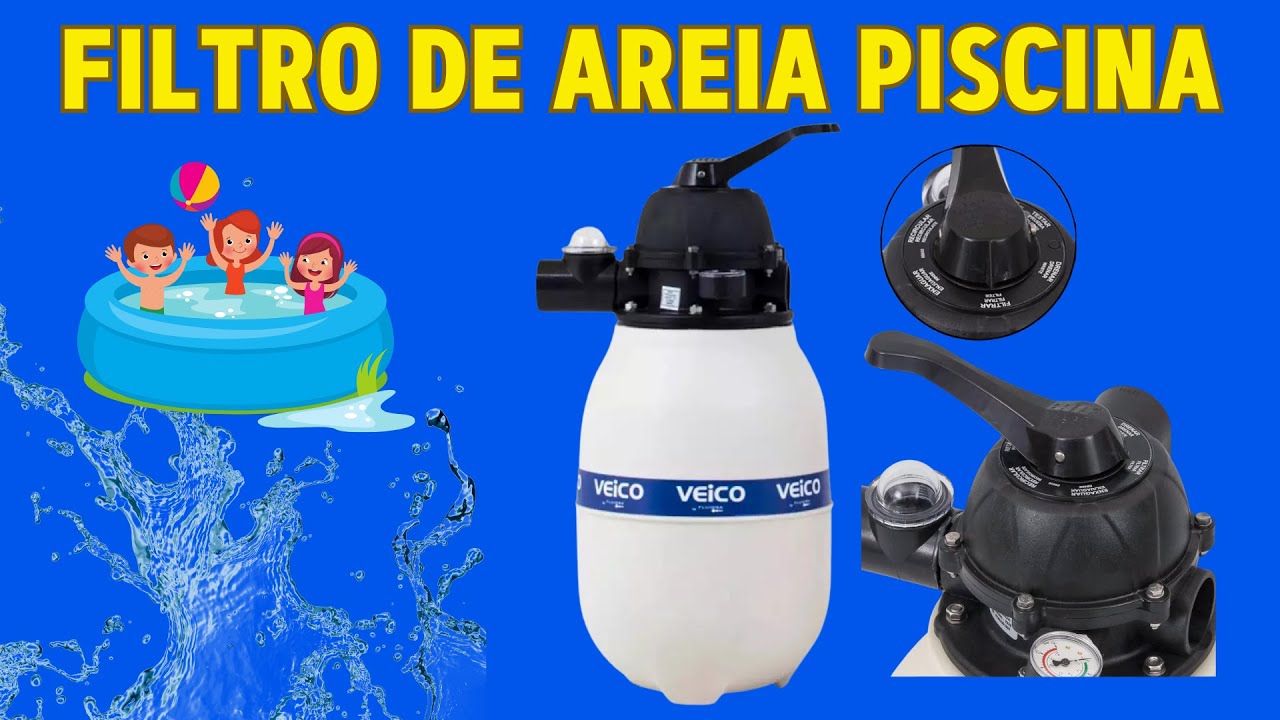 Filtro para piscina de plástico areia