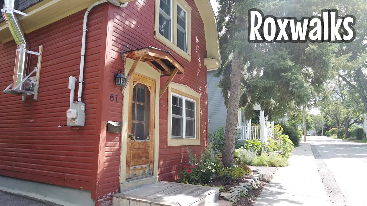 4K walk through heritage neighbourhood, Aylmer, Qc - century homes, beautiful flowers and landscapes
