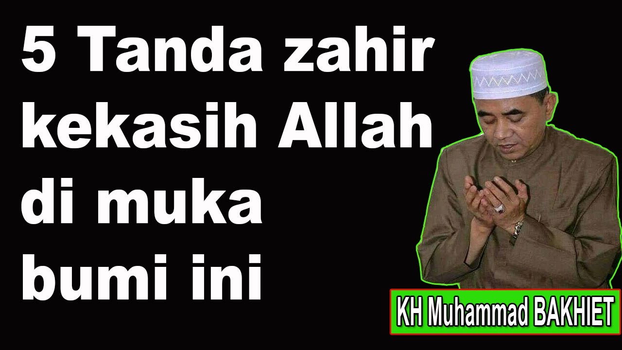 5 tanda zahir kekasih Allah di muka bumi ini