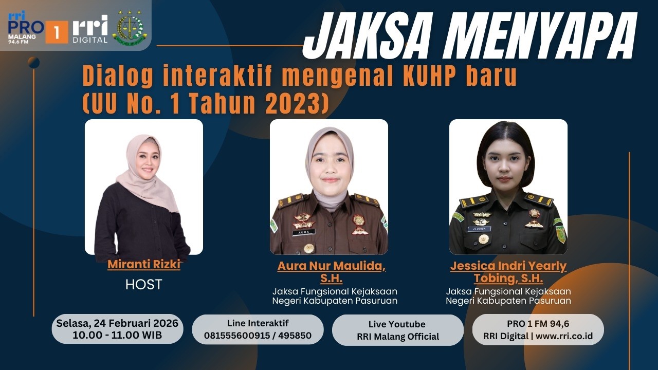 JAKSA MENYAPA - Mengenal KUHP baru (UU No.1 Tahun 2023)