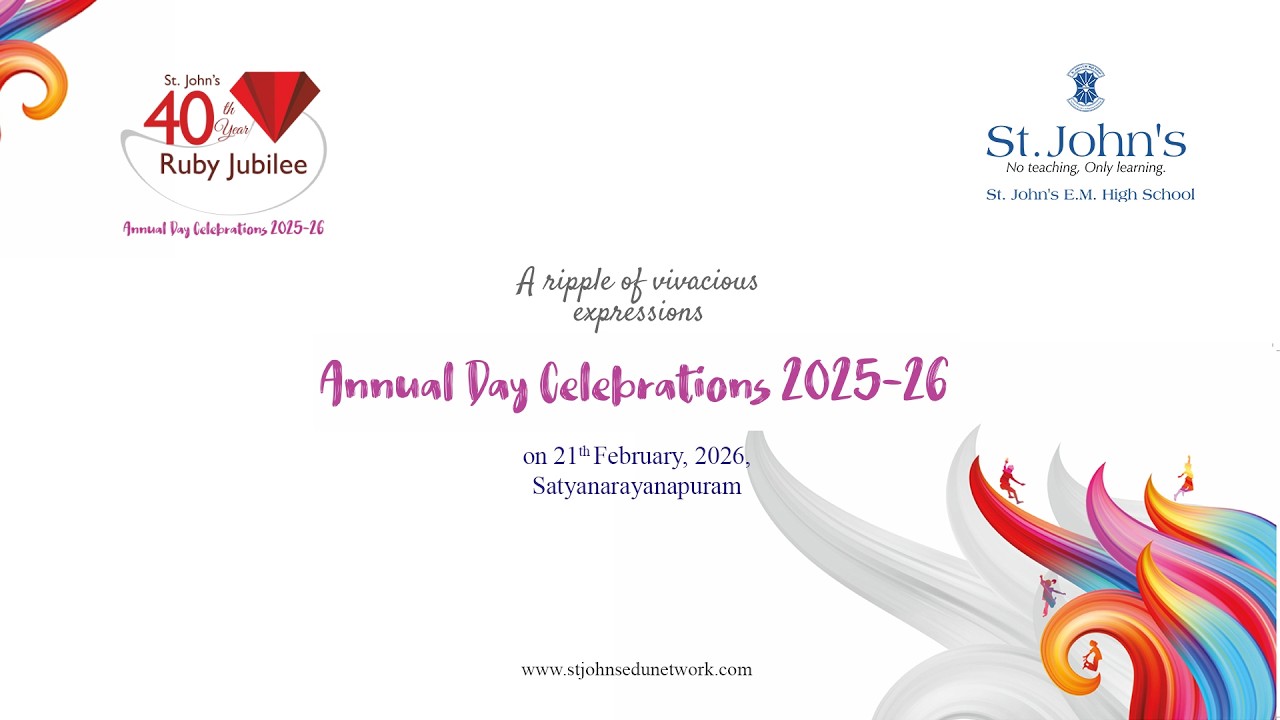 St John's S N Puram Vijayawada | Annual  Day Celebrations 2025-26