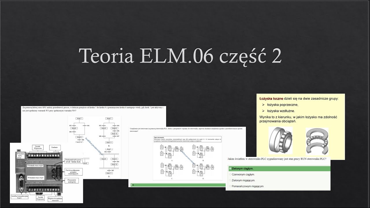 Teoria dla kwalifikacji technik mechatronik, część 4.2, programowanie, LAD, FBD, rozwiązania zadań