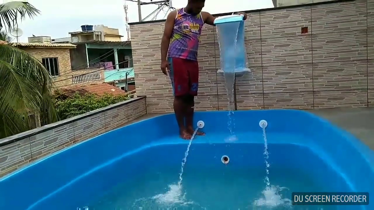#mmpiscinasrj - Como instalar -o filtro- e - bomba com a -cascata.Equipe#MMpiscina RJ