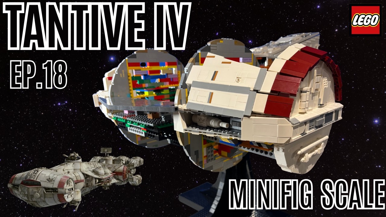 BUILDING A GIGANTIC TANTIVE IV IN LEGO (MINIFIG SCALE) - Ep18 - Prototyping