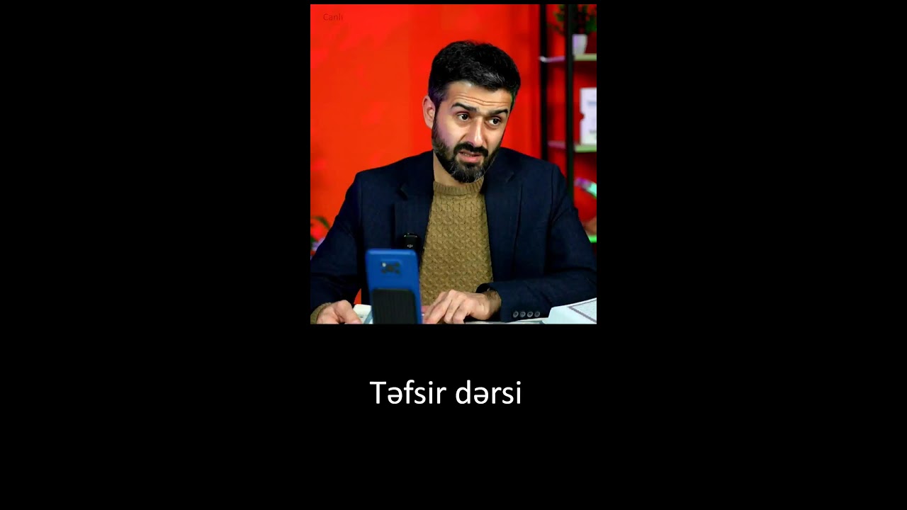 Təfsir dərsi canlı